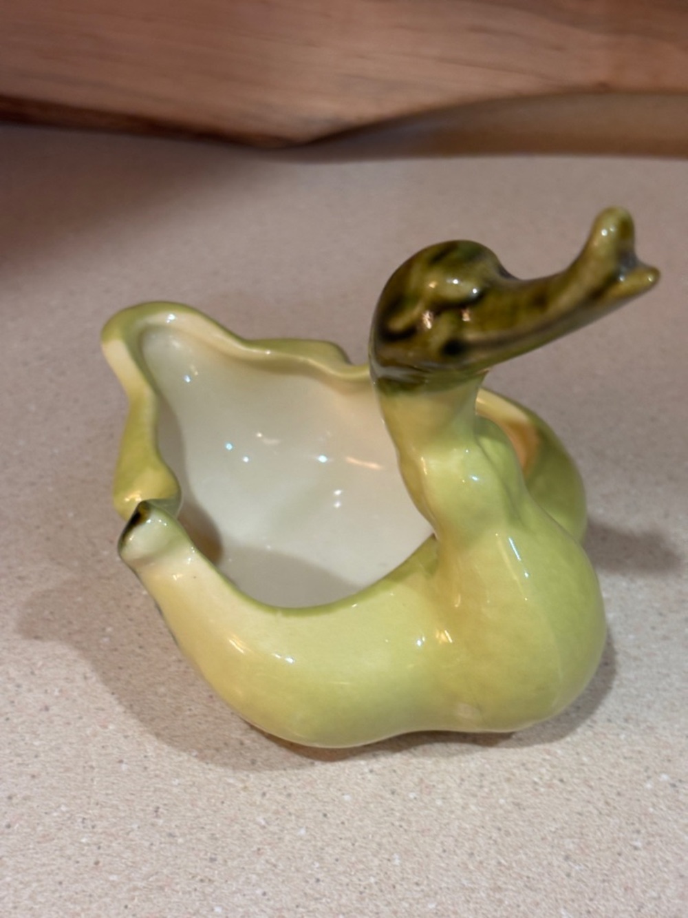 Vintage Hull Pottery swan duck trinket dish and planter